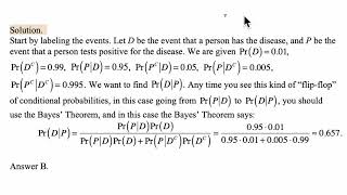 Exam P exercise for December 25, 2018