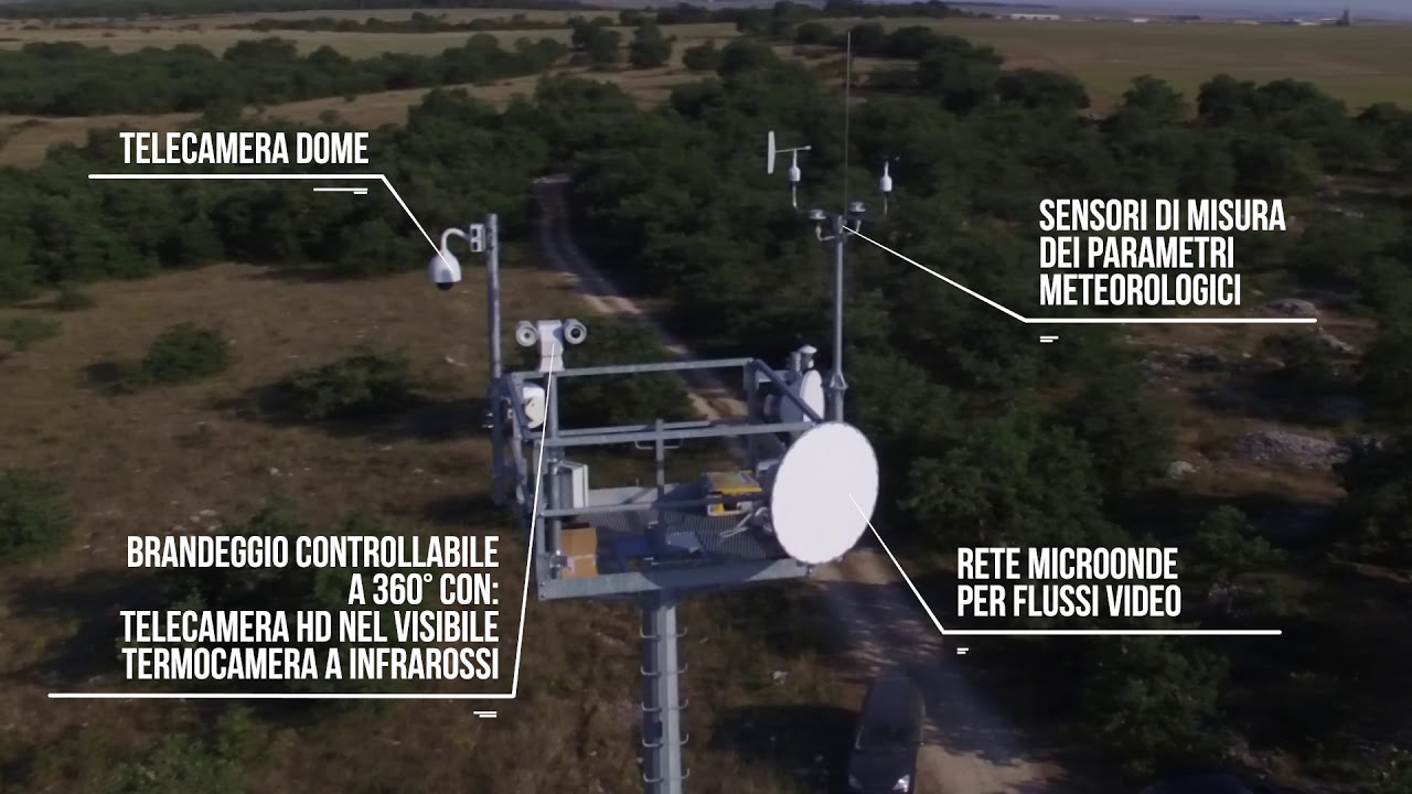 CAE | Sistema di monitoraggio e telerilevamento per incendi boschivi