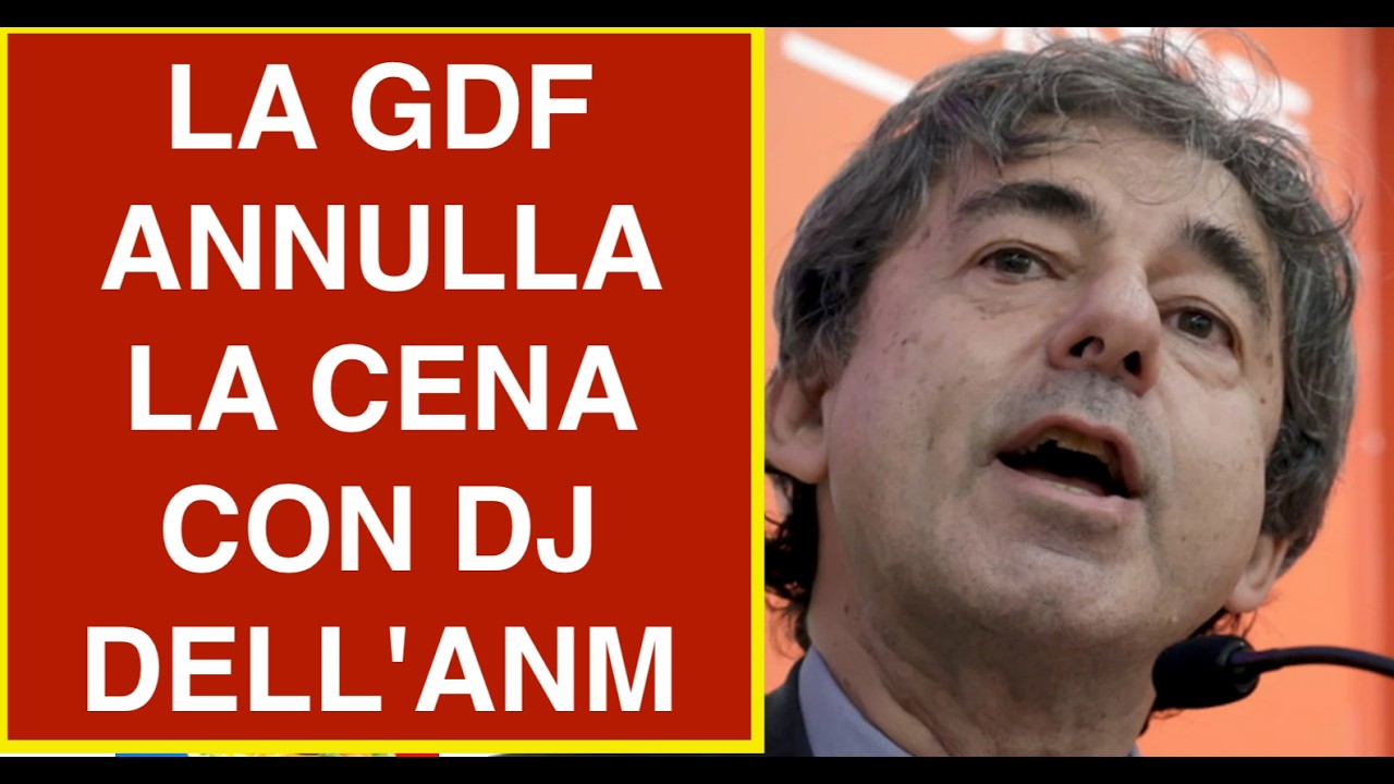 LA GDF ANNULLA LA CENA CON DJ DELL'ANM