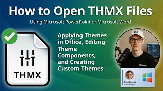 How to Open THMX Files (Office Theme)