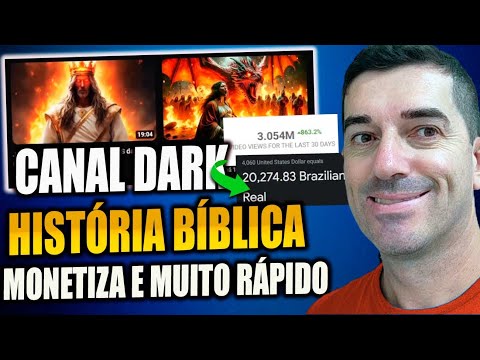 20,000,00 MIL MENSAIS com Canal Dark de Histórias Bíblicas inédito - Monetiza e muito RÁPIDO