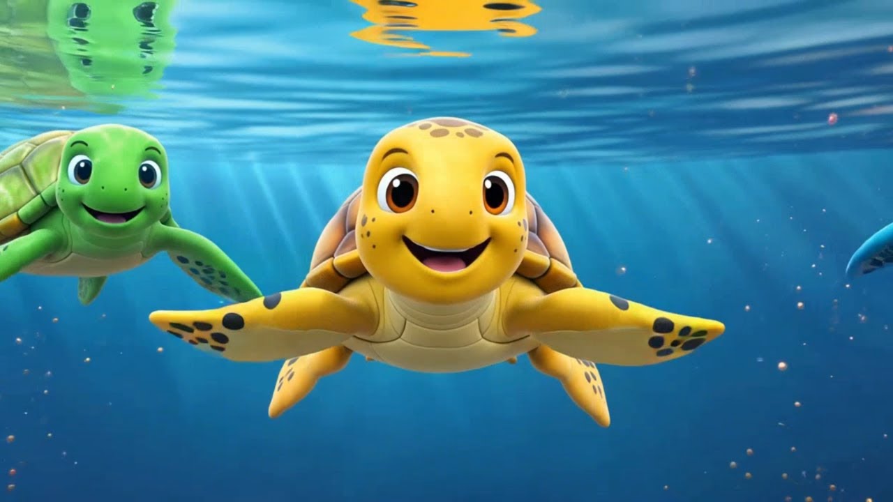 🌈🐢 Rainbow Shell Turtle Dance! | Fun Turtle Song for Kids 🎶