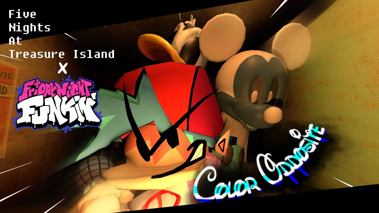 FNF x FNaTI — Цветовая противоположность — против фотонегативного Микки