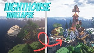 Medieval Lighthouse Time-lapse [Survival Build]