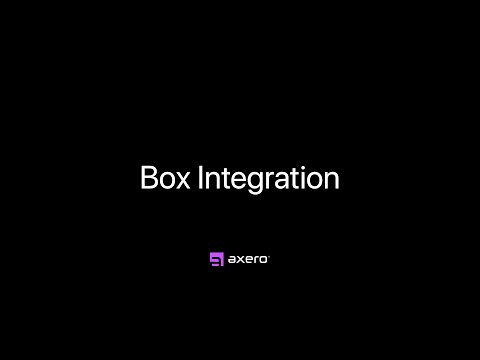 Box Integration — Axero Solutions Intranet