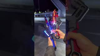 No one can resist a folding lightsaber!#Playing With Something New #Lightsaber#CoolToy#Awesome