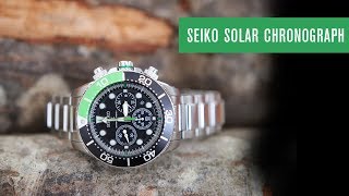 Seiko Chronograph Solar V175 | Test | REVIEW | DEUTSCH - YouTube