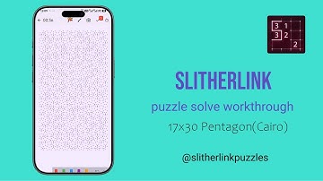 Slitherlink Hard 17x30 Pentagon(Cairo) - Full Walkthrough & No-Guess Logic Puzzle Solution