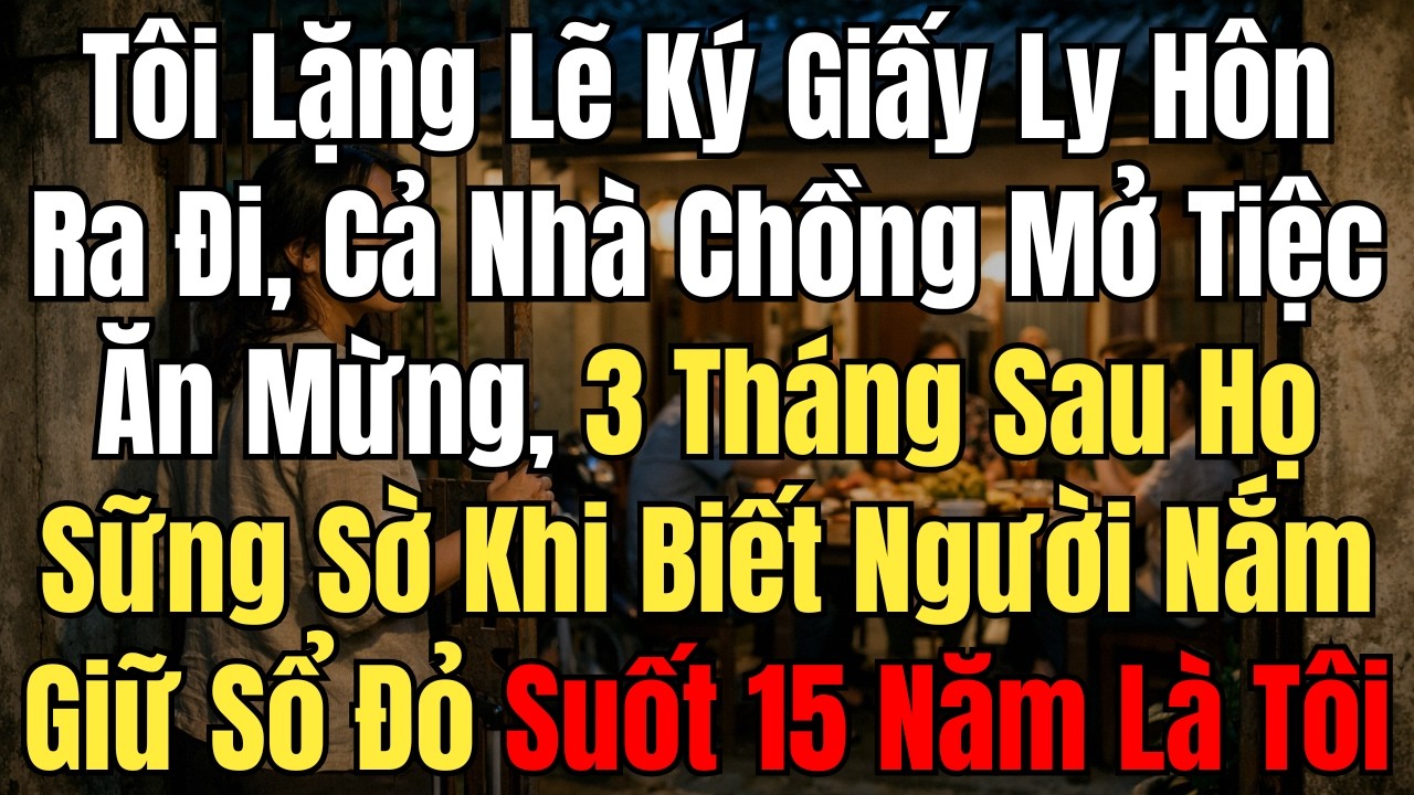Tôi Lặng Lẽ Ký Giấy Ly Hôn, Nhà Chồng Mở Tiệc Ăn Mừng – 3 Tháng Sau Họ Chết Lặng