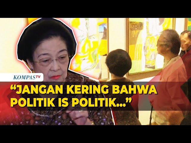 Momen Ketum PDIP Megawati Lihat Lukisan Butet Kartaredjasa di Galeri Nasional class=