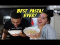 HOW TO MAKE THE BEST PASTA EVER! (BETTER THAN OLIVE GARDEN!) | KB & KARLA