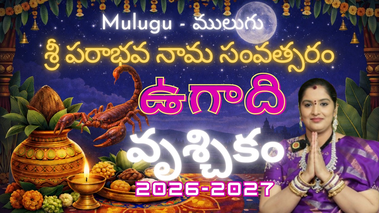 ములుగు వృశ్చికరాశి ఫలాలు శ్రీ పరాభవ ఉగాది 26-27 Mulugu Vruschikarasi Phalalu Ugadi Mulugu Sivajyothi