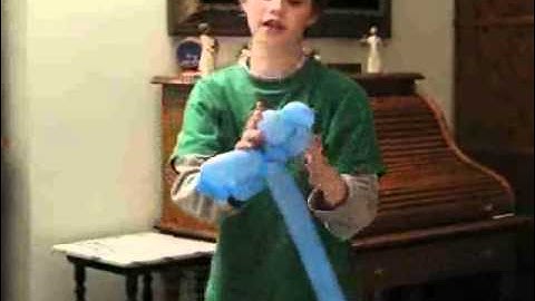 The Balloon Kid shows how to make a monkey