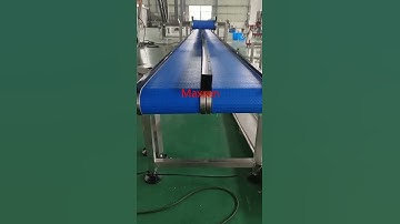 Maxsen 12.7 pitch flat modular belt conveyor with two layers testing