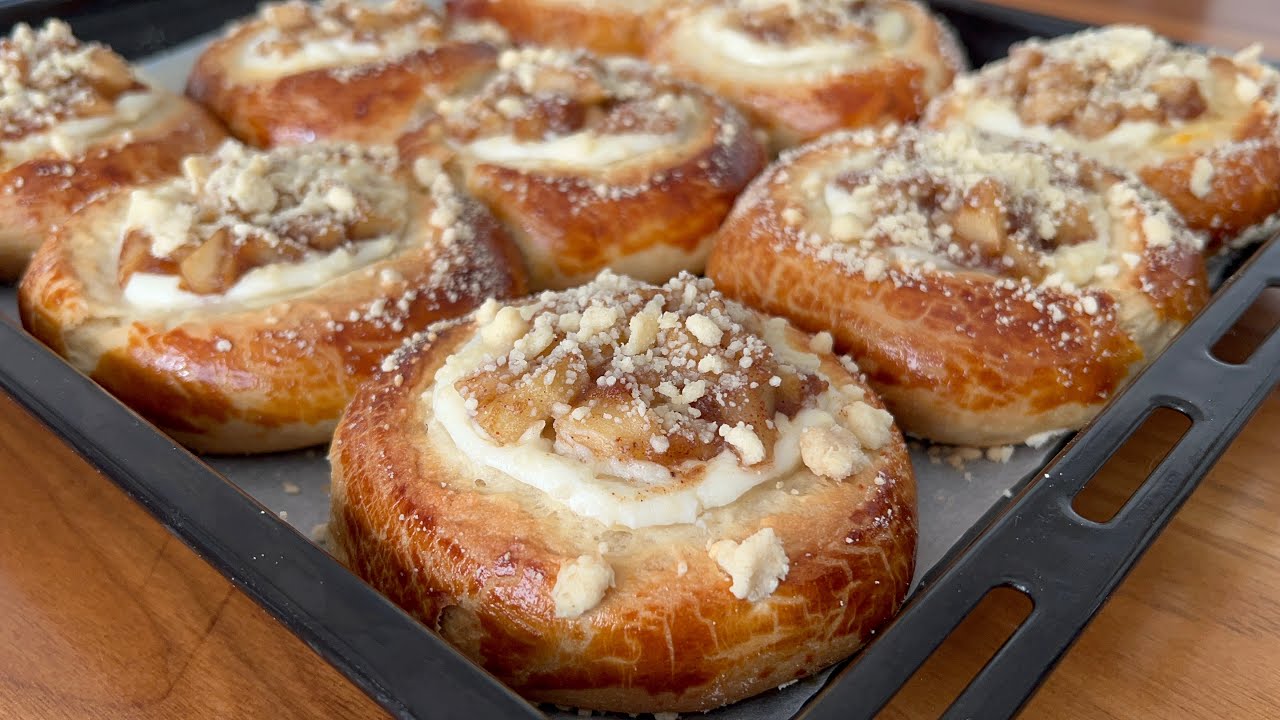 ELMA İLE YAPABİLECEĞİNİZ EN HARİKA LEZZETLERDEN BİRİ❗️ELMALI RUS ÇÖREĞİ TARİFİ 👌💯