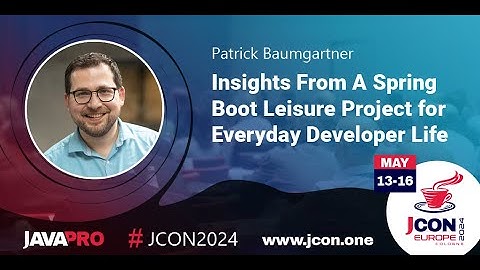 Insights From A Spring Boot Leisure Project for Everyday Developer Life | Patrick Baumgartner (EN)