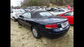 Player Profile NEATR Part Out a 2003 Chrysler Sebring | Used Auto Parts | Online Junkyard | Part Number: N10715