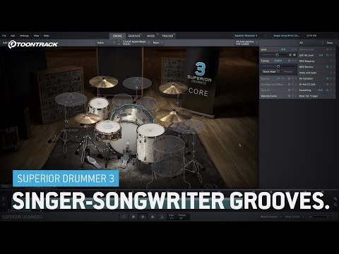 Superior Drummer 3: Singer-Songwriter Grooves audio examples