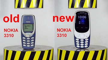 HYDRAULIC PRESS VS OLD AND NEW NOKIA 3310