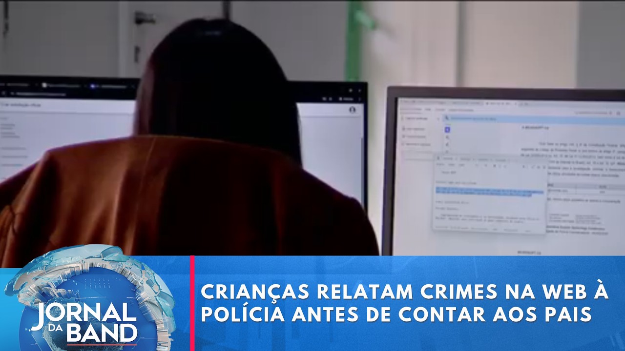 Crianças denunciam crimes digitais à polícia antes de contar aos pais | Jornal da Band