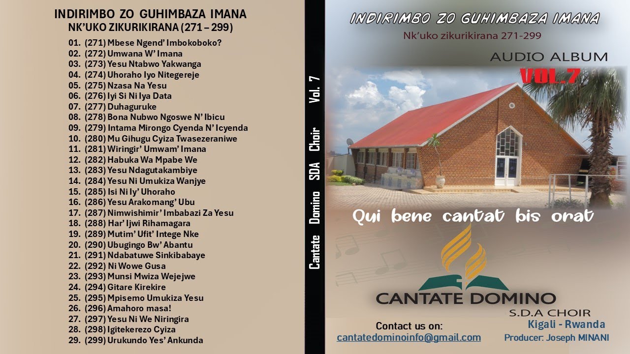 Volume 7 Indirimbo zo Guhimbaza Imana, Nk'uko zikurikirana 271 - 299 by Cantate Domino SDA Choir