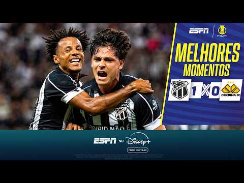 CEARÁ CONTA COM GOLAÇO ABSURDO NA GAVETA PARA BATER CRICIÚMA EM CASA | MELHORES MOMENTOS