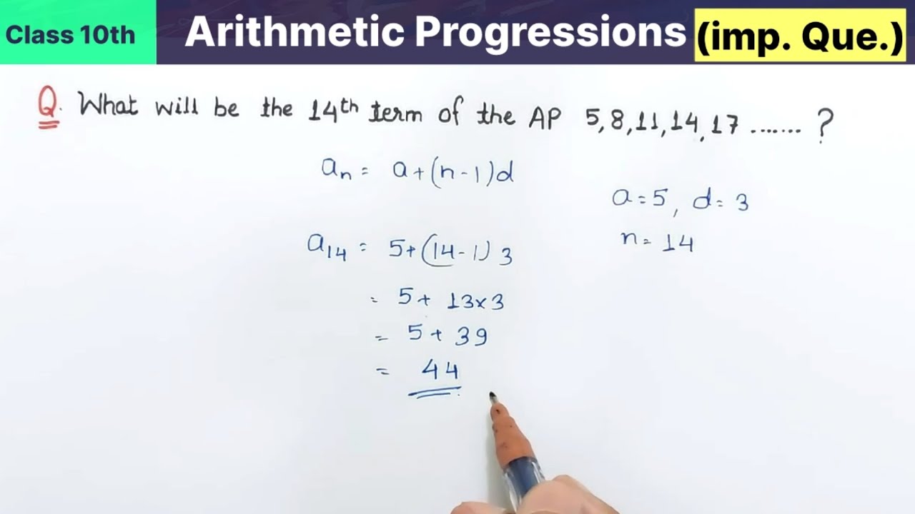 Class 10th Maths Arithmetic Progressions important Question | What will ...