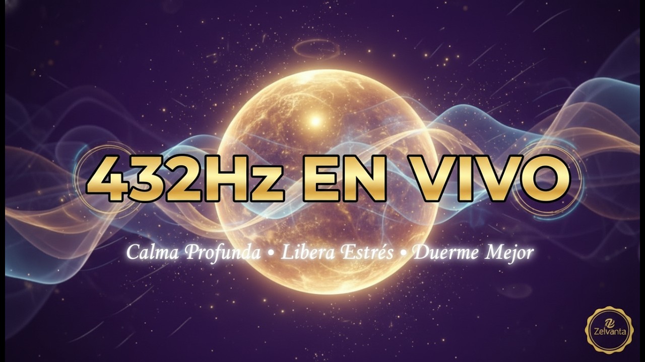 432Hz Electrónica Suave 10 Horas EN VIVO ✨ Calma Profunda, Libera Estrés y Duerme Mejor