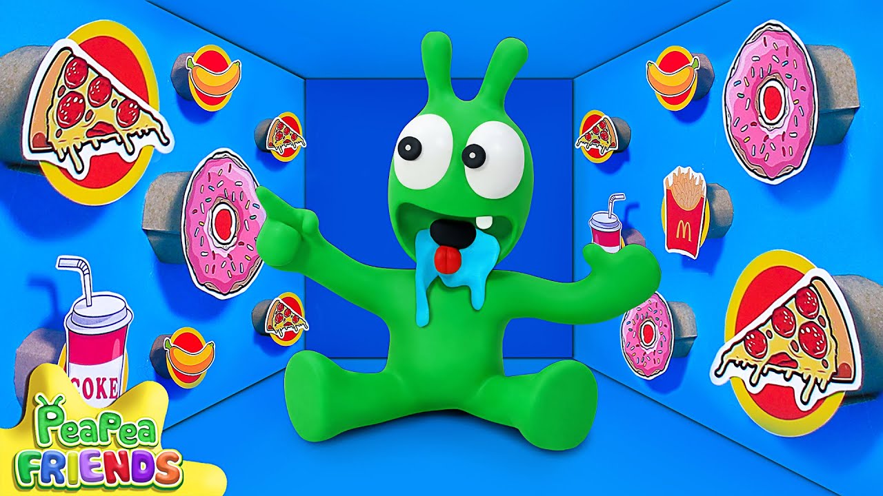 1000 Mystery Buttons Room - Pea Pea Discovers The Strange Room