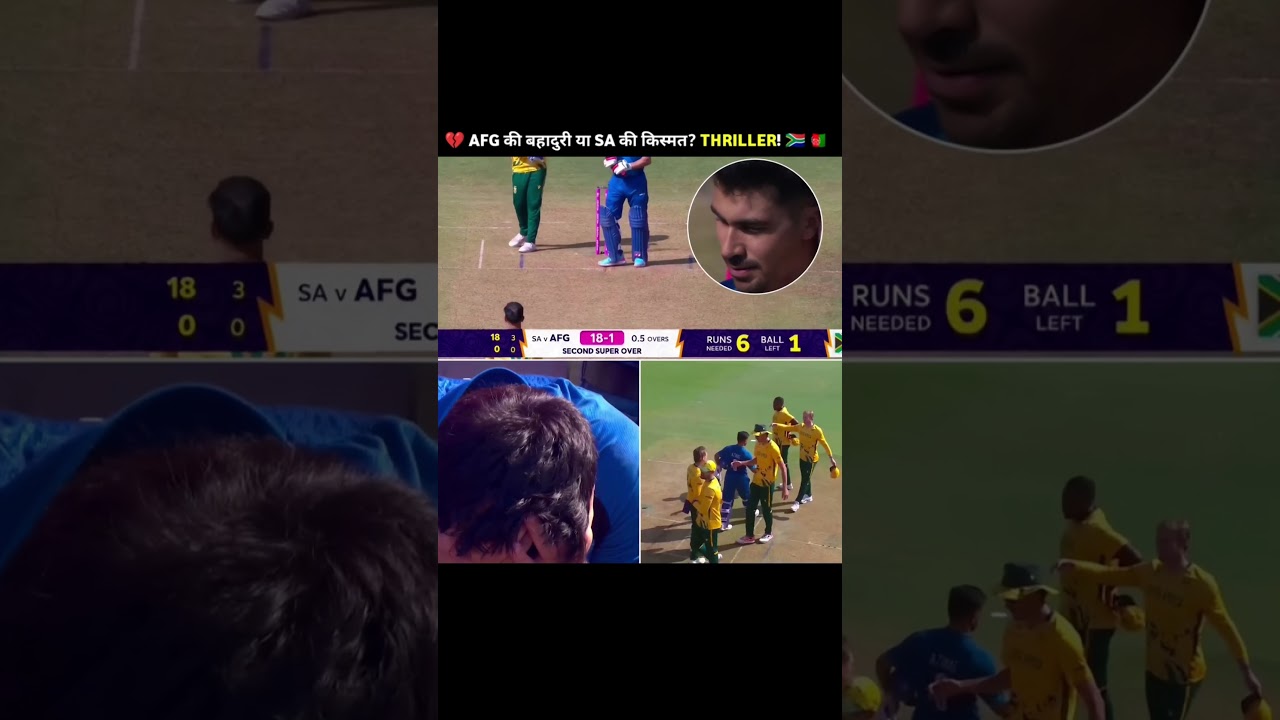 Afghanistan vs South Africa Double Super Over  Today | AFG vs SA Super Over Highlights 