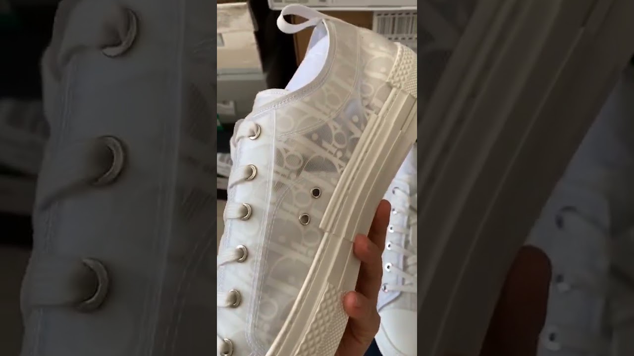 DIOR B23 OBLIQUE LOW TOP SNEAKER WHITE