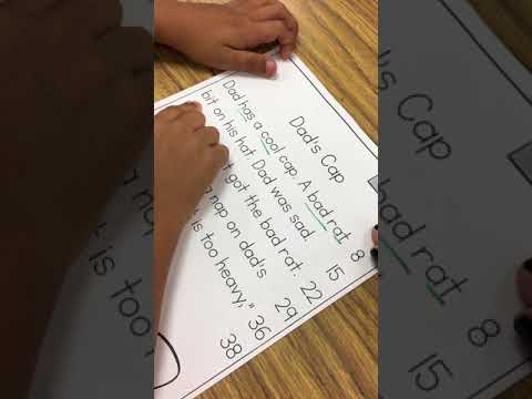 1 minute fluency procedure