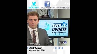 August 26, 2022 News Update Short with Zack Power - Watch CFTK-TV News weeknights at 5, 6 & 11 pm. August 26, 2022 News Update Short with Zack Power - Watch CFTK-TV News weeknights at 5, 6 & 11 pm.