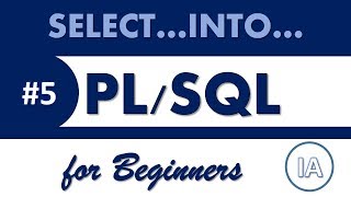 #5. Oracle PL/SQL for Beginners - Select...Into... (Hindi)