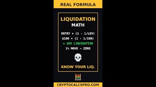 Liquidation Price Explained — The Leverage Formula 🎓