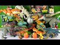 Unboxing Review ASMR Jurassic World Colorful Dinosaur T-rex Spino Torosaurus Mosasaurus Allosaurus