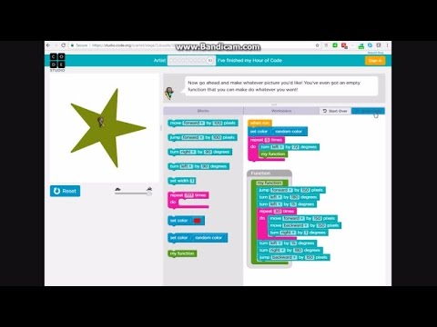 Hour of Code - Artist - 5 point STAR
