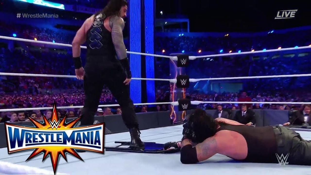 ROMAN REIGNS VS THE UNDERTAKER WRESTLEMANIA 33 FULL MATCH YouTube