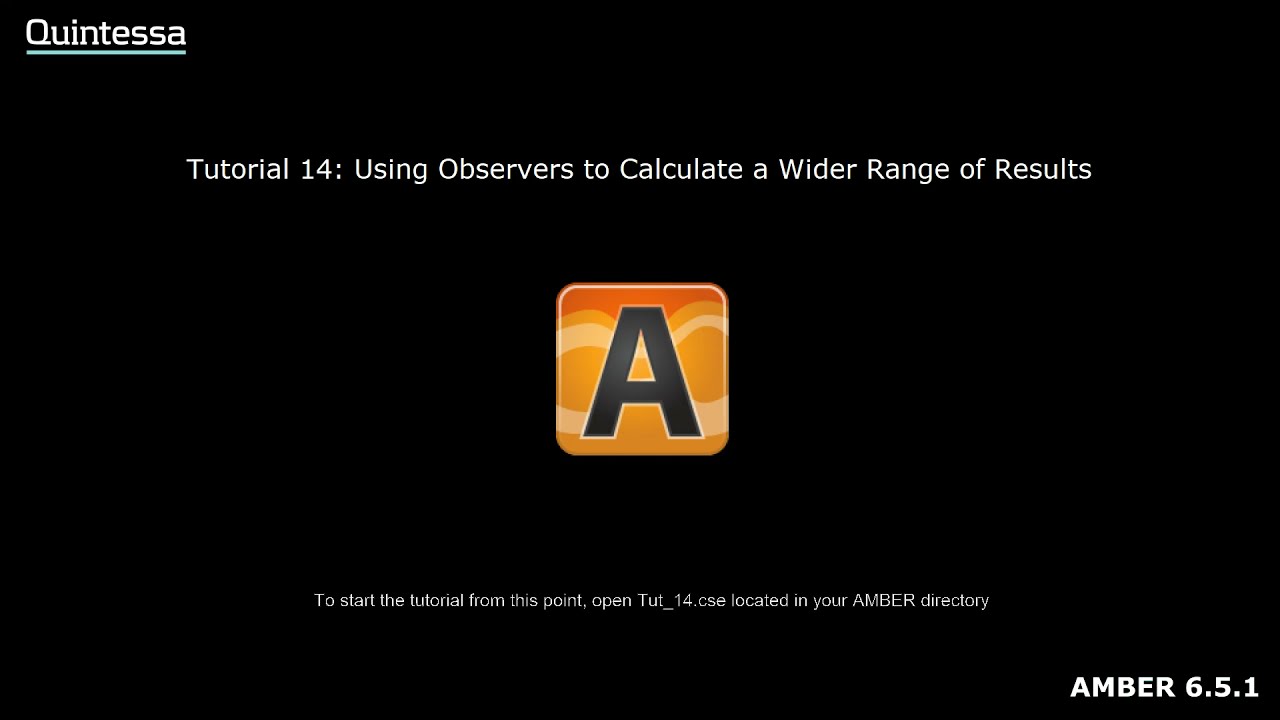 AMBER Tutorial 14: Using Observers to Calculate a Wider Range of Results