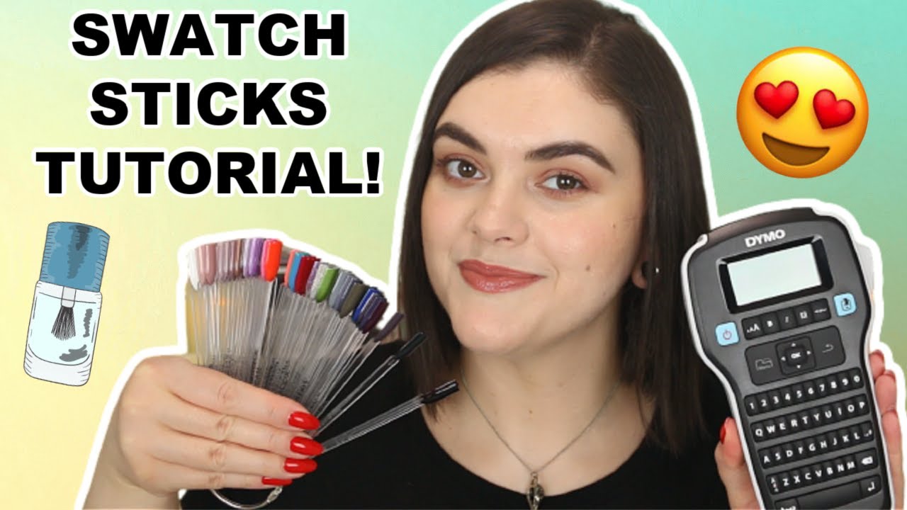 HOW TO MAKE NAIL SWATCH STICKS NAIL POLISH ORGANIZATION 💅 YouTube