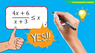 Soal Pertidaksamaan Rasional
