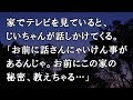 【修羅場 洒落怖】家でテレビを見ていると、じいちゃんが話しかけてくる。「お前に話さんにゃいけん事があるんじゃ。お前にこの家の秘密、教えちゃる…」【修羅場・洒落怖のぞき見チャンネル】