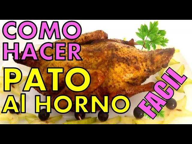 COMO HACER PATO ASADO AL HORNO - paso a paso receta facil - YouTube