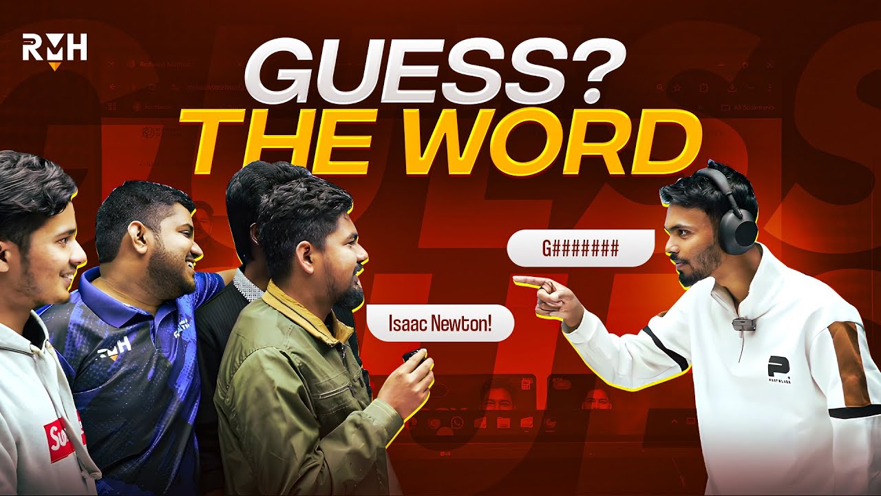 GUESS THE WORD CHALLENGE 🤯|| RMH