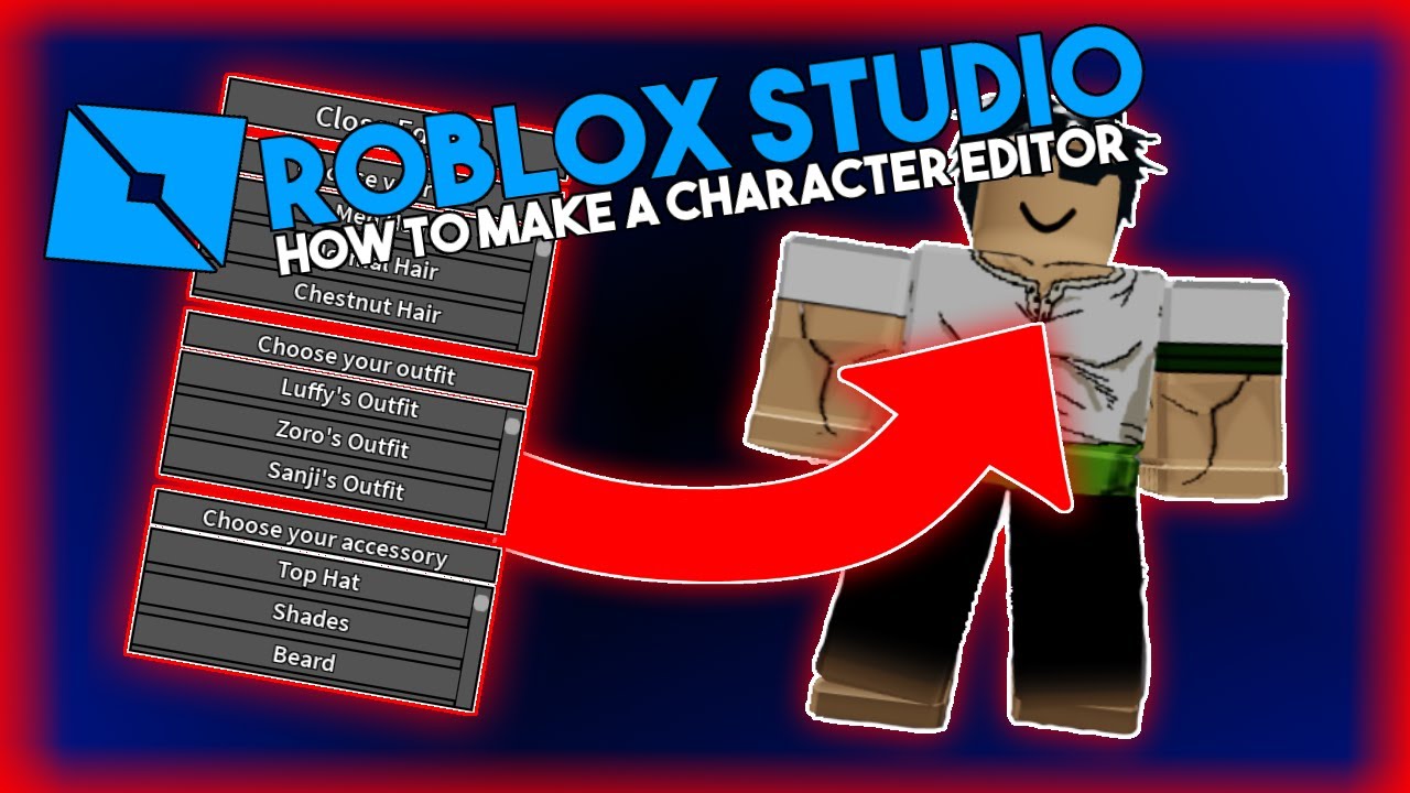 Roblox Studio How To Make A One Piece Character Editor 1k Sub Special Youtube - character editor roblox studio