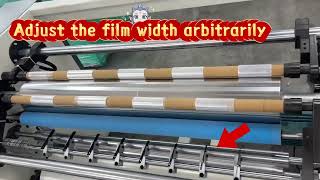1M Semi automatic Stretch film slitting and rewinding machine