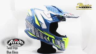 Airoh Helmet Twist Iron Blue Gloss by Parts World AG - YouTube