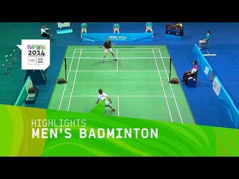 Men's Singles Badminton - Highlights | Nanjing 2014 Youth Olympic Games