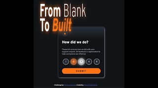 FrontendMentor Solution - Interactive-Ratings-Card - From Blank to Built