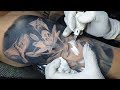 Hình xăm độc đáo đánh lừa thị giác - Tattoo Portrait - Tattoo timelapse - Dong Tribal